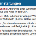 Krisis Slider Termine Dezember 2025